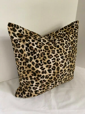Pillow Cover Leopard Print Custom Made CHOOSE Size Many Sizes Premier Prints - Image 1 of 4