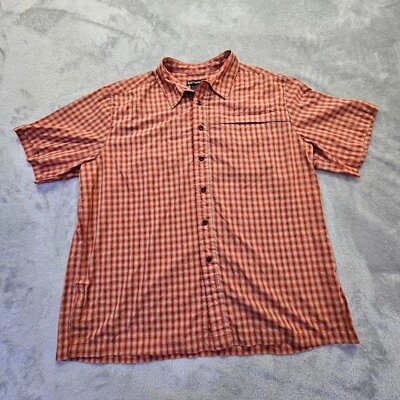 Camisa 5.11 Tactical Series XL manga curta vermelha xadrez oculta encaixes ambidestros - Imagem 1 de 4