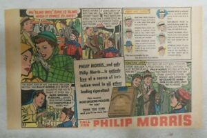 Phillip Morris Cigarette Ad: "Blind Date !" from 1940's Size: 7.5 x 10 inches