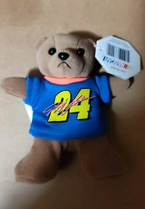 Jeff Gordon #24 Pit Pals Small Plush Bean Bag Bear 5” With Tags - Picture 1 of 6