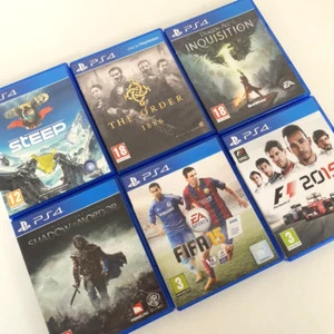 x6 Bundle of Playstation 4 PS4 Games - FIFA, F1, Dragon Age, Middle Earth - Picture 1 of 13