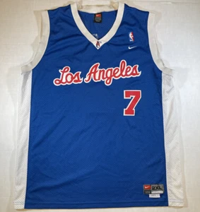 Vintage Nike NBA Los Angeles Clippers Lamar Odom #7 Blue XXL Length+2 Jersey - Picture 1 of 8