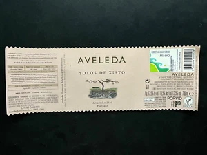 Etiqueta botella vino blanco aveleda solos de xisto aves en árbol Portugal #478 - Imagen 1 de 5