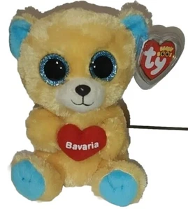 Juguete de peluche Ty Beanie Boos BAVARIA the Bear exclusivo de Alemania 6" NUEVO MWMTs - Imagen 1 de 7