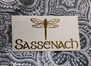 Outlander Sassenach Dragonfly - 6" Vinyl Decal Sticker Gaelic Diana Gabaldon