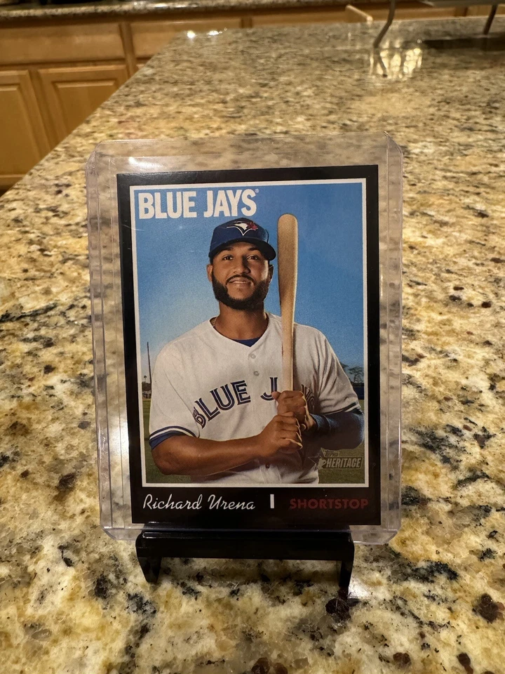 Richard Urena Toronto Blue Jays 2019 Topps Heritage Black Border SP ONLY /50🔥🔥 - Image 1 of 2