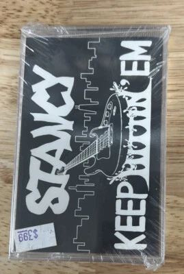 Stancy - Keep Hittin 'Em ~ 1993 Private Press ,HARD ROCK PROMO Cassette SEALED - Image 1 of 2