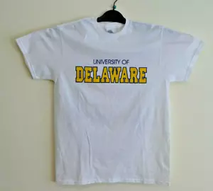 University of Delaware UD Fightin' Blue Hens Medium White T-shirt - Picture 1 of 4
