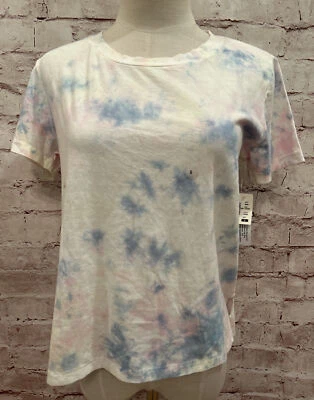 Camiseta Aeropostale The OG Perfect Crew Talla S Rosa Azul Tie Dye Manga Corta NUEVA Foto 1 de 3