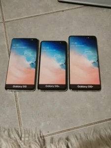 Lot 3 Telephones Factices SAMSUNG S10 S10E S10+ SMARTPHONE 1:1 taille Et Poids - Photo 1/12