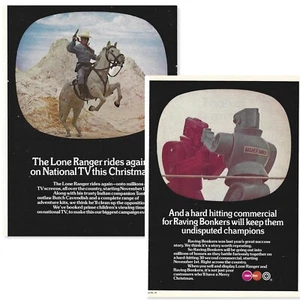 1974 MARX Lone Ranger & Raving Bashers Toy Trade Print Ad 4pg - Picture 1 of 5