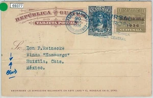 69377 - GUATEMALA - POSTAL HISTORY - STATIONERY CARD with UNISSUED STAMP 1936 - Picture 1 of 2