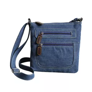 1 Stück Umhängetasche Denim Taschen für Damen Freizeit Schultertasche Handtasche - Bild 1 von 12