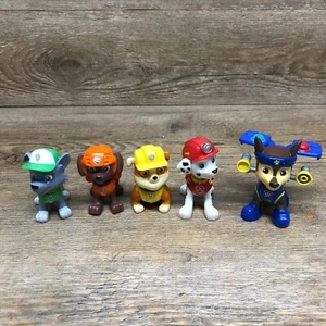 Paw Patrol Welpen Konvolut 5 Figuren Marshall Chase Rubble Zuma Rocky gebraucht - Bild 1 von 8