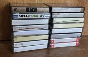 Lot Of 16 Cassette Tapes: Maxell XLII , TDK, Fuji Gold - Used Mixed Tapes - Picture 1 of 1