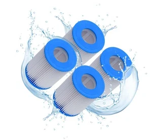 Swimming Pool Filter Cartridges for Bestway Size 2 Pumps 58148, 58149, 58117 x4 - Picture 1 of 4