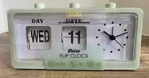 Mechanical Alarm Clock Novelty Flip Clock Desktop Digital Clock Date NEW - Picture 1 of 9