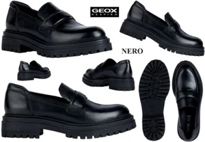 Zapatos Mujer GEOX D36HRA Mocasines Casual de Moda Cómodo de Piel Tacón Bajo - Imagen 1 de 13