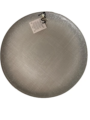 Akcam Holidays Silver Glitter 11” soporte para pasteles en pedestal NUEVO Foto 1 de 3