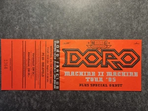 Alte Konzertkarte Ticket - Doro - makellos - 1995 - Bild 1 von 3