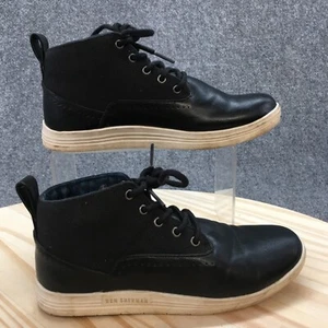 Ben Sherman Botas Jóvenes Niños 3 Chukka Botín Zapatilla Negro Con Cordones Comodidad - Imagen 1 de 18
