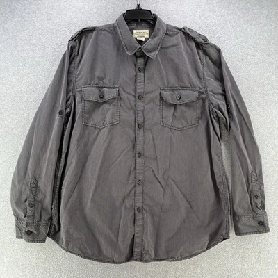 American Rag Mens Button Shirt XL X-Large Striped Long Sleeve Camisa Cotton - Image 1 of 4