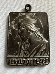 Colgante Medalla de Oración Heraldo Jesús Católico De Colección G1 - Imagen 1 de 3