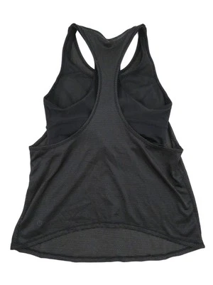 Lululemon Pushing Limits Tank Top Womens 4 S -- Black Mesh Longline Workout Gym - Image 1 of 4