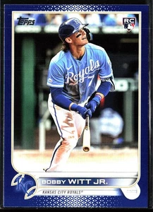 2022 Topps Update #US100 Bobby Witt Jr. Royal Blue Color Match ROOKIE RC SSP - Bild 1 von 2