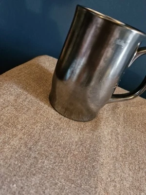 Beswick Vintage England Lustreware Black Pewter Ceramic Large Mug 1821 Shape - Image 1 of 4