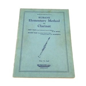 1933 Rubank Educational Library #34 Elementary Method for Clarinet N W Hovey - Picture 1 of 6