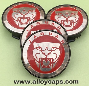 Jaguar F-Type Alloy Wheel Hub Centre Caps 59mm Set of 4 - Picture 1 of 2
