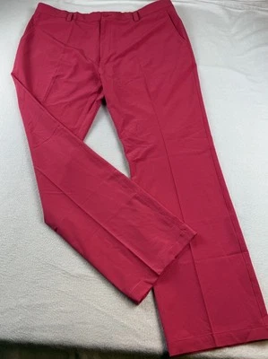 Pantalones de golf Sligo para hombre 40 rojos/rosa calce clásico tecnología ruidosa diversión nuevos con etiquetas Foto 1 de 4