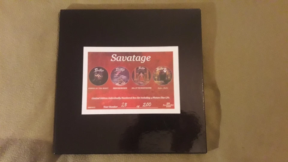 SAVATAGE BOX 4XLP PICTURE DISC LIMITED EDITION 200 COPIES 2005 HEAVY METAL - Immagine 1 di 4