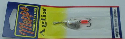 Mepps Aglia BO-S 1/12 Oz Spinner Gancio Triplo Piatto Lama Argento - Immagine 1 di 3