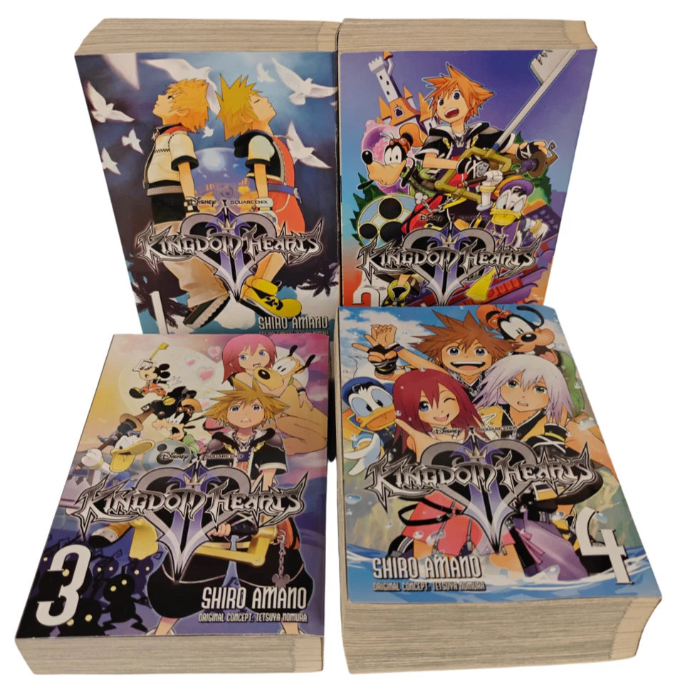 Disney Kingdom Hearts Manga Set Vol 1-4 by Yen Press First Edition - Image 1 of 3