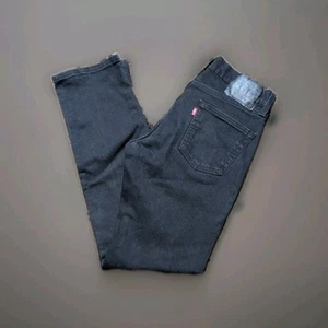 Levi’s 511 Jeans Men’s 29x32 Slim Fit Denim Modern Stretch Black Red Tab EUC - Picture 1 of 10