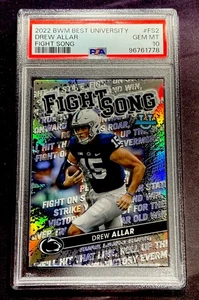 2022 Bowman's Best University #FS2 DREW ALLAR FIGHT SONG PSA 10 PENN STATE - Bild 1 von 2