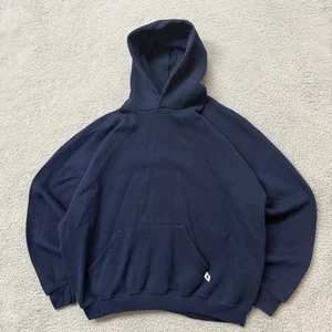 Sudadera con Capucha Russell Atlética en Blanco Años 90 De Colección Para Hombres XXL Azul Marino México - Imagen 1 de 8