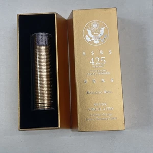 2007 - Thomas Jefferson unzirkuliert ballistische Rolle 50 $1 Münzen versiegelt mit Box - Bild 1 von 4