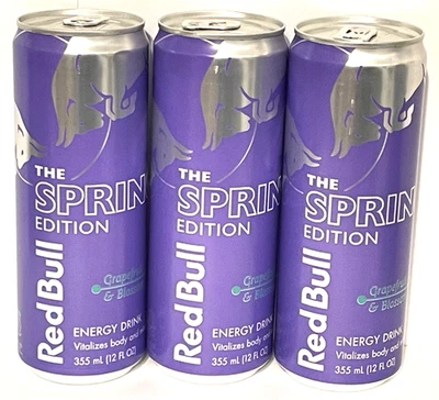 Red Bull Energy Drink Edición Primavera Pomelo y Flor Paquete de 3 Latas de 12 OZ Foto 1 de 4