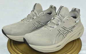 ASICS Gel Nimbus 26 Men's Shoes Size 10.5 Feather Grey Black Running Sneakers - Picture 1 of 10