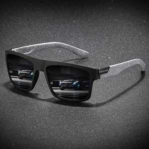 Vintage polarisierte quadratische Sonnenbrille - UV400 Autofahren & Angeln Brille für Herren & - Bild 1 von 30