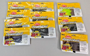 10 LOT PACK VARIETY Berkley PowerBait Power Worms Fishing Plastics 7" - Picture 1 of 6