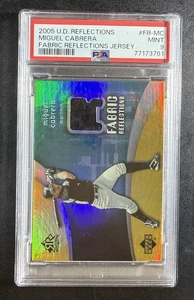 2005 UD Reflections Miguel Cabrera #FR-MC Fabric Reflections PSA 9 MINT - Bild 1 von 2
