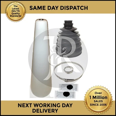 FITS NISSAN MICRA DRIVE SHAFT CV BOOT KIT UNIVERSAL STRETCH & FITTING CONE - Image 1 of 4