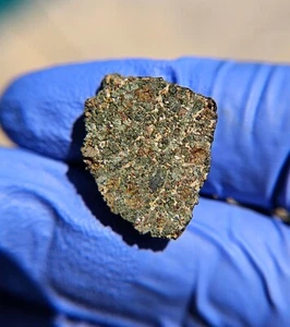 Meteorite**Hassi Messauod 001, Nakhlite Martian**3.669 grams, W/Fusion Crust!!!! - Picture 1 of 18