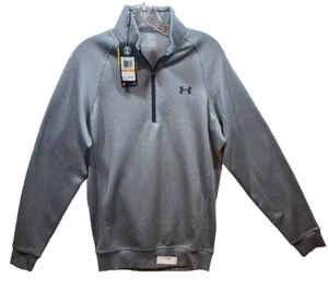 Under Armour Cold Gear Storm 1 lose Passform Herren klein 1/4 Reißverschluss Pullover grau Erwachsene - Bild 1 von 11