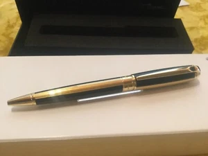 *SALE* S.T. DUPONT Line D Kugelschreiber Gold and blue, Ref. 415111M - Bild 1 von 1