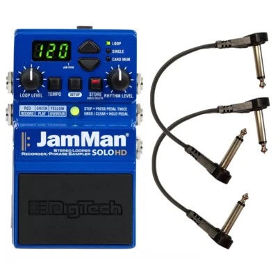 DigiTech JamMan Solo HD Stereo Looper/Recorder Pedal with USB with 2 Patch Cable - Image 1 of 4